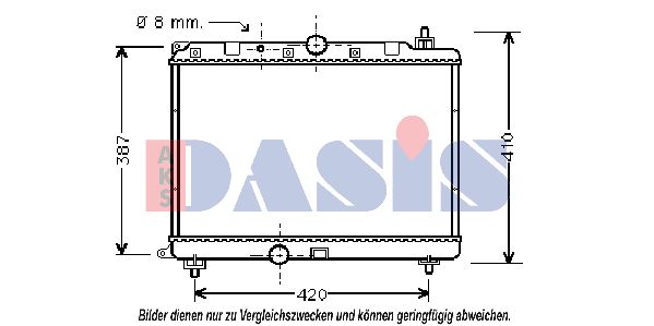 AKS DASIS Radiators, Motora dzesēšanas sistēma 370410N
